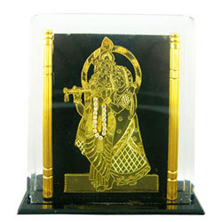 Click Here For Bigger Zoom - 24 CARAT GOLD PLATED  RADHA KRISHNA (JPSEG9004)